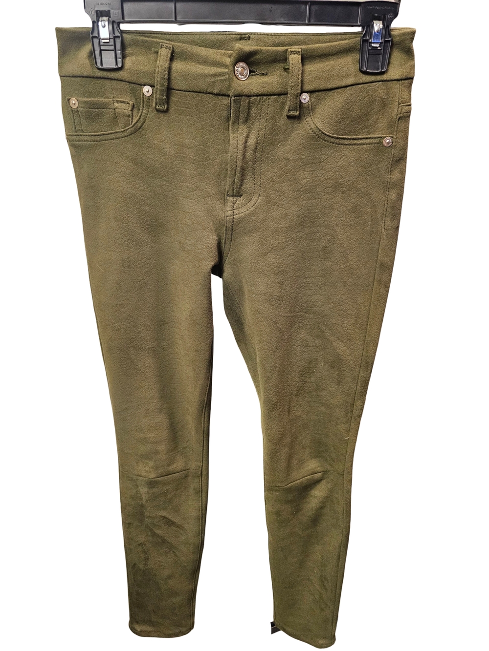 7 For All Mankind Olive Green Skinny Jeans